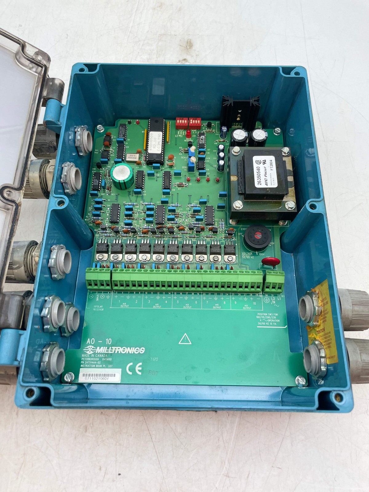 Milltronics 24751444-02 AO-10 Analog Output Module, 10 Analog Outputs (Used)