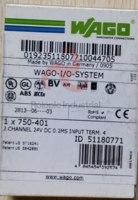 New in Box WAGO 750-401 2 Channel 24VDC 0.2MS Input 750401 750-401