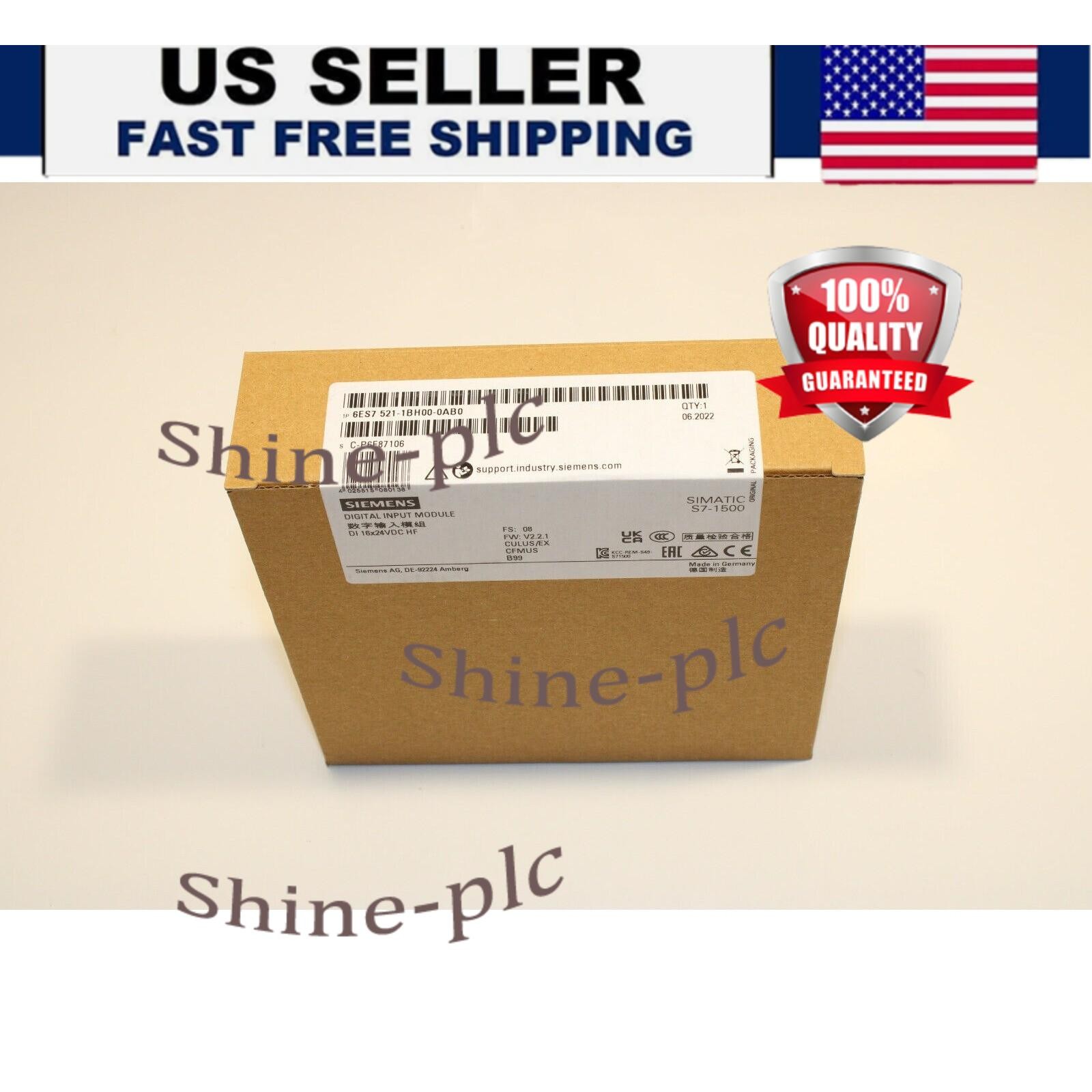 New Siemens SIMATIC S7-1500 digital input 6ES7521-1BH00-0AB0 6ES7 521-1BH00-0AB0