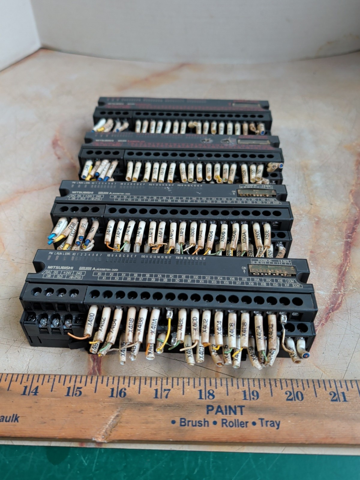 MITSUBISHI MELSEC AJ65SBTB1-32T AJ65SBTB1-32D – LOT OF 4