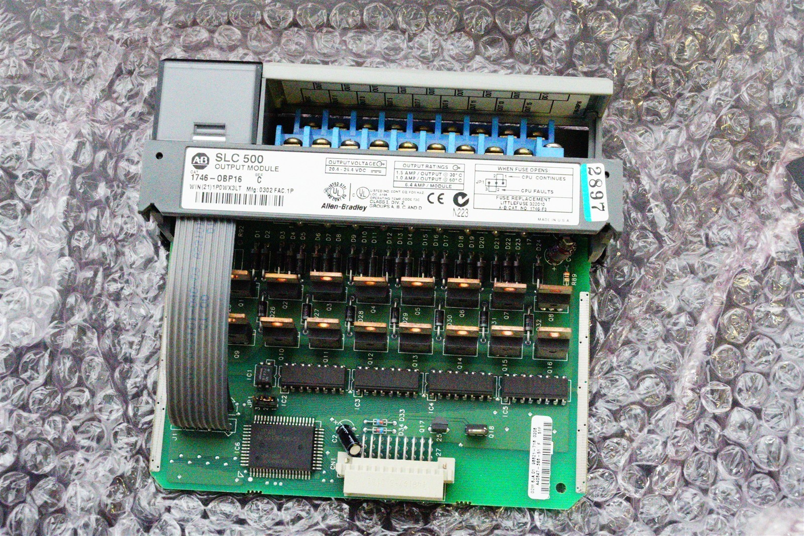 Allen Bradley 1746-OBP16 Series C, SLC500 DC Output Module