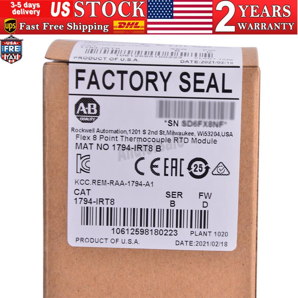 NEW Sealed Allen-Bradley Flex 8 Point Thermocouple RTD Module 1794-IRT8