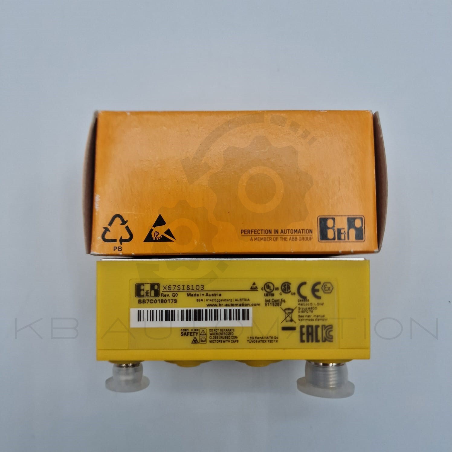 B&R Automation X67SI8103 digital input module, 8 safe digital inputs, Rev. G0
