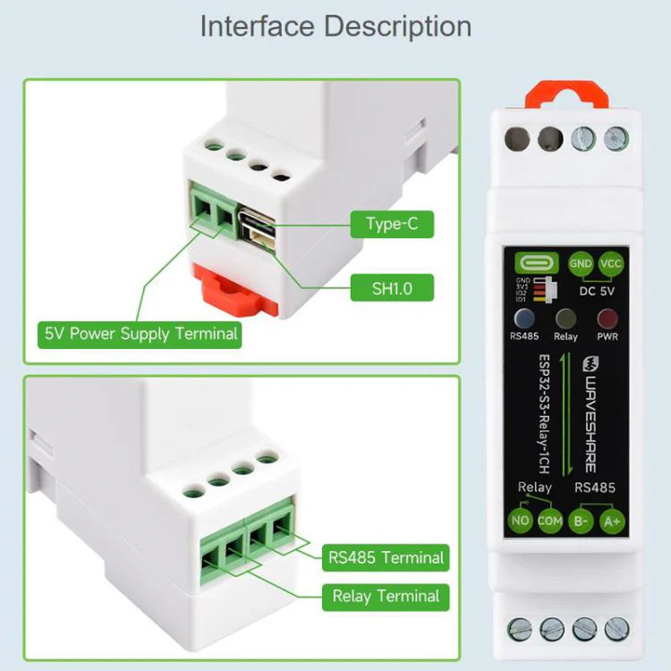 Industrial Control Board WiFi Network Relay Supporting WiFi / Bluetooth With Mu