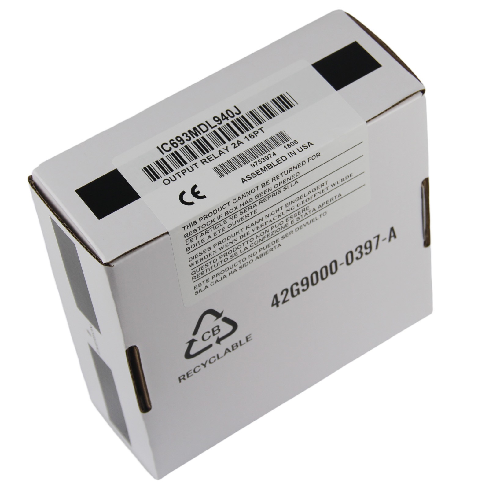 New In Box GE Fanuc IC693MDL940J Output Relay Module