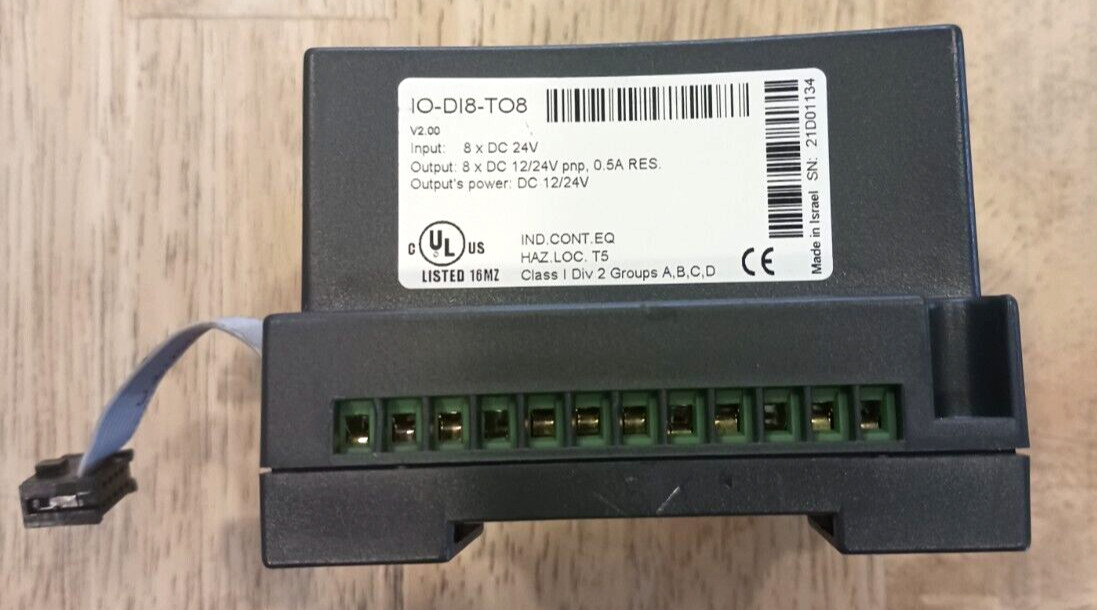 Unitronics I/O Expansion Module IO-D18-TO8 – Warranty