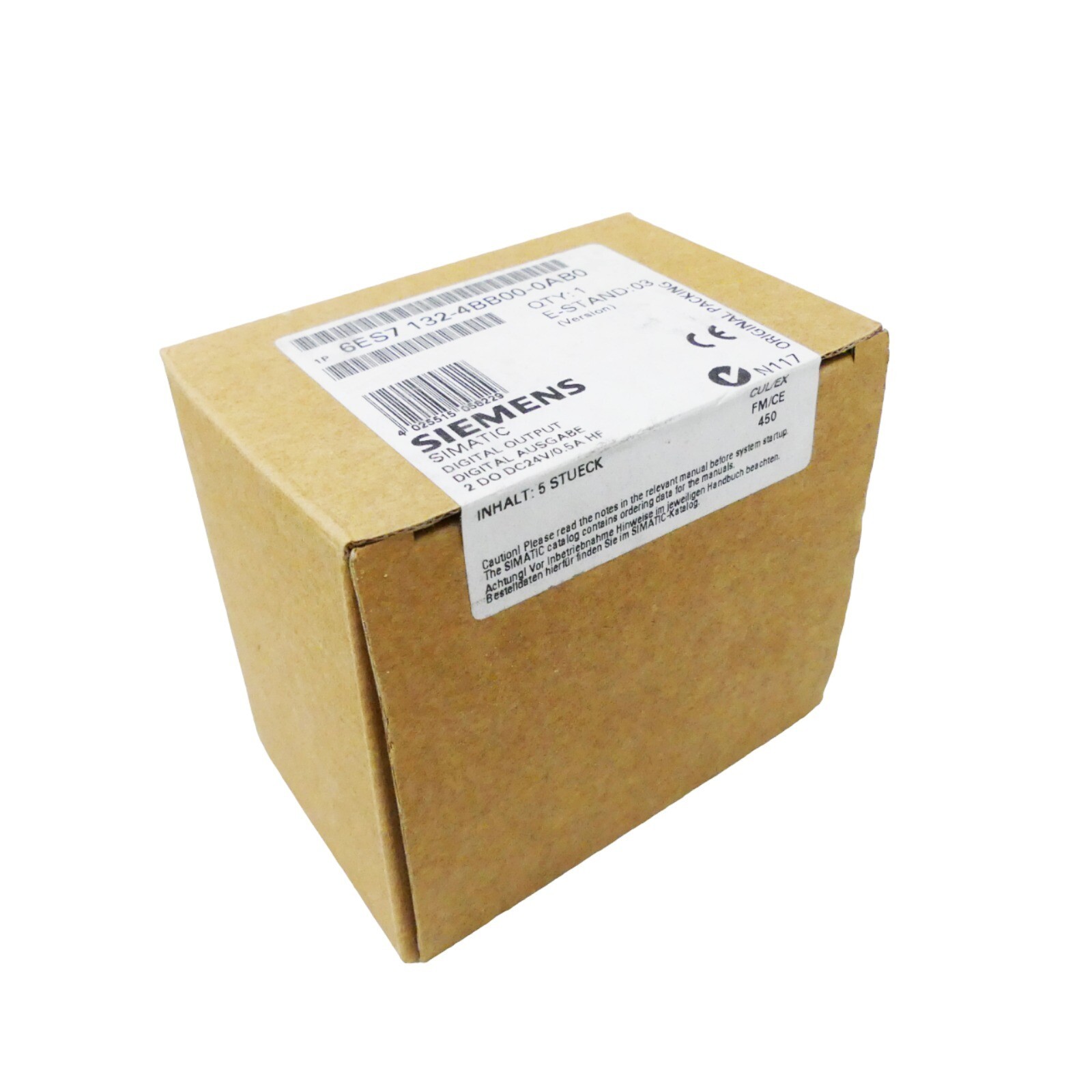 New Siemens 6ES7 132-4BB00-0AB0 6ES7132-4BB00-0AB0 SIMATIC DP 5 ELECTRON MODULES