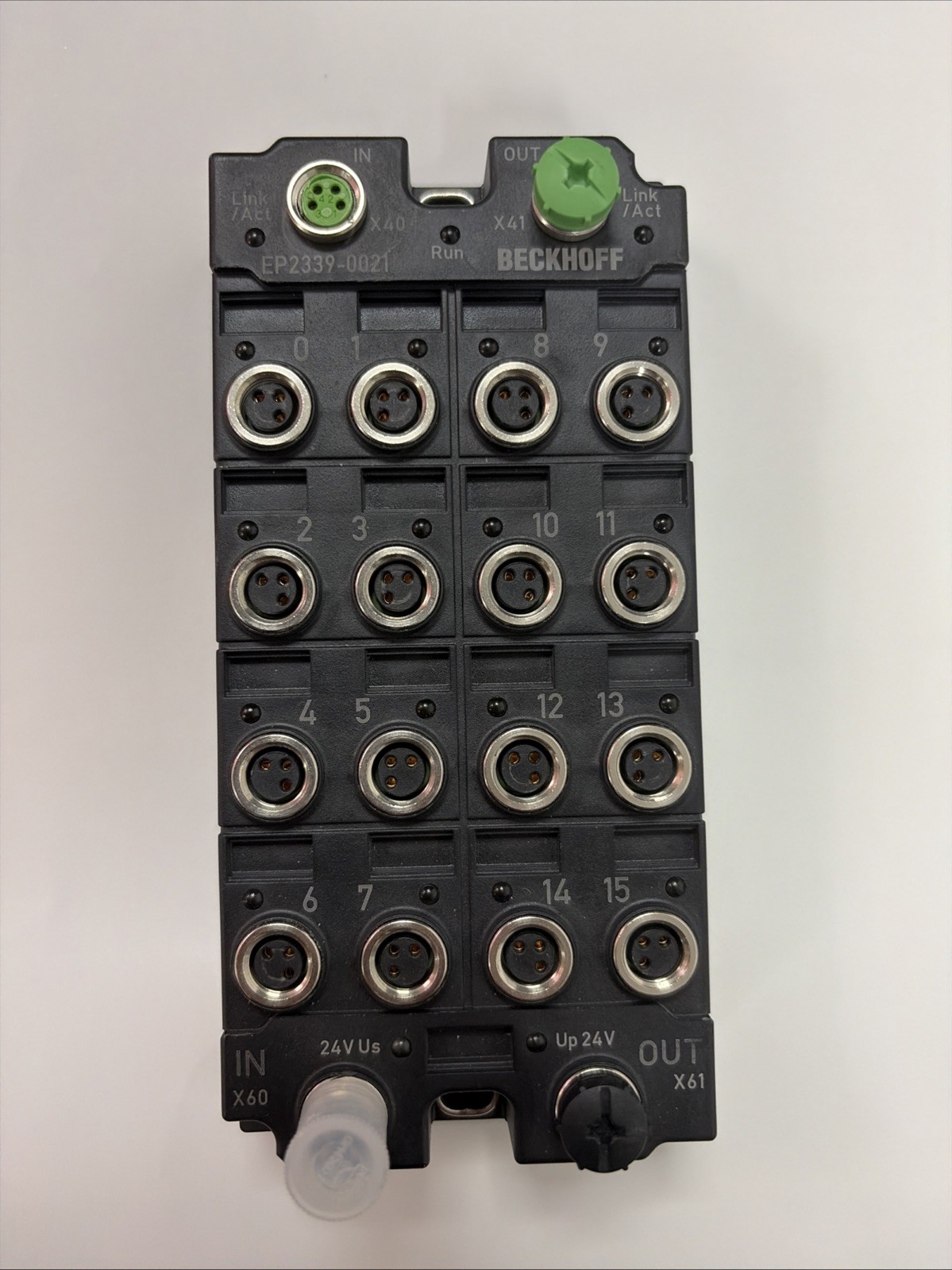 Beckhoff EP2339-0021 EtherCAT Box 16-Channel Digital I/O Combi Module IP67