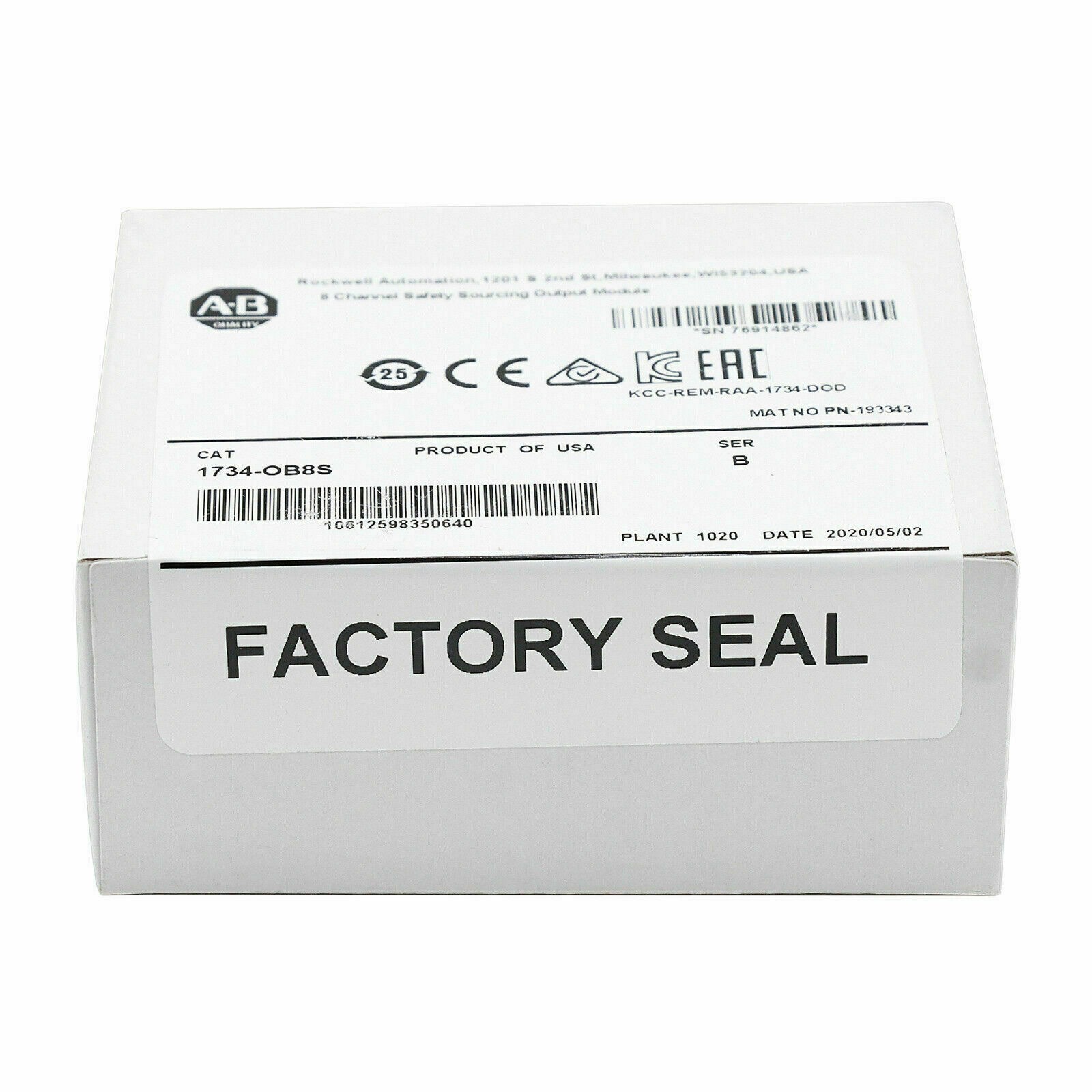 New Sealed AB 1734-OB8S Point I/O Safety Output Module 1734OB8S US Free Tax