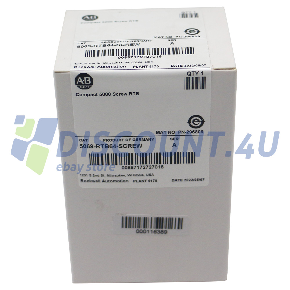Sealed Allen-Bradley 5069-RTB64-SCREW /A Compact 5000 Screw RTB NEW IN BOX