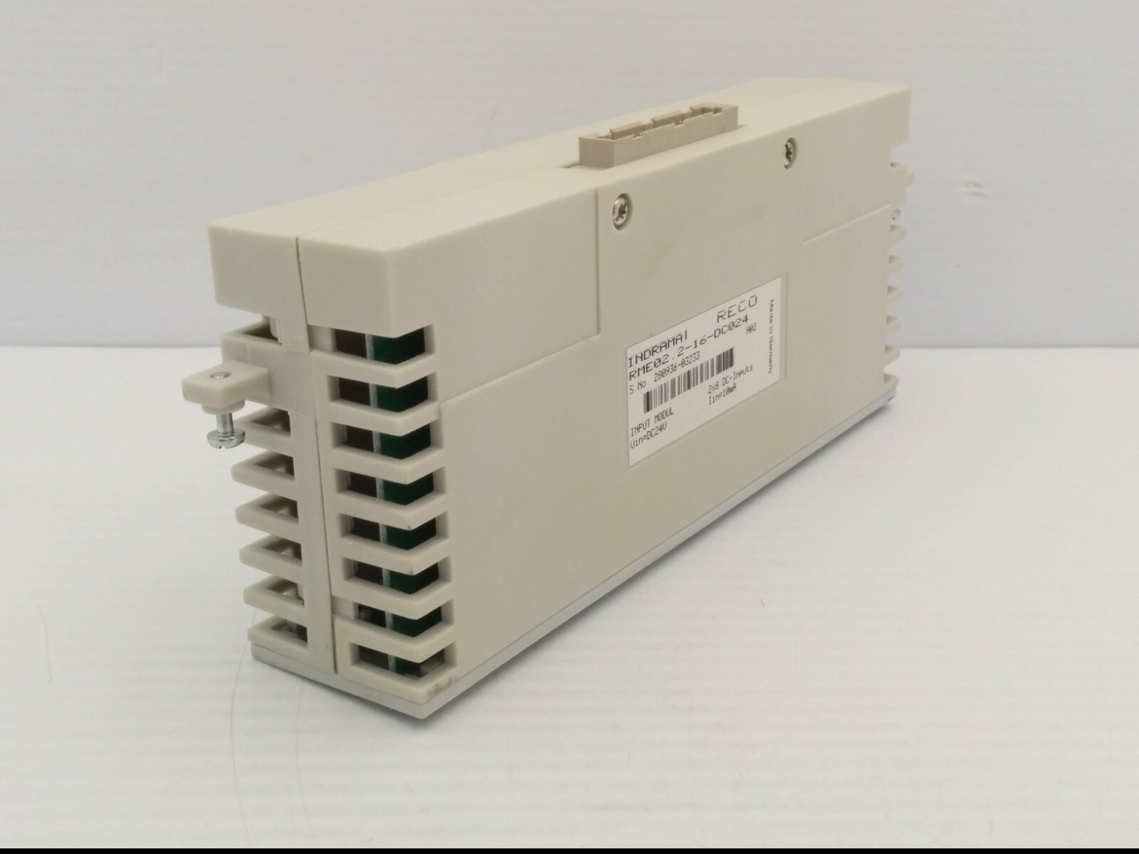 INDRAMAT RME02.2-16-DC024 RECO INPUT MODULE, DC24V, 2×8 DC-INPUTS