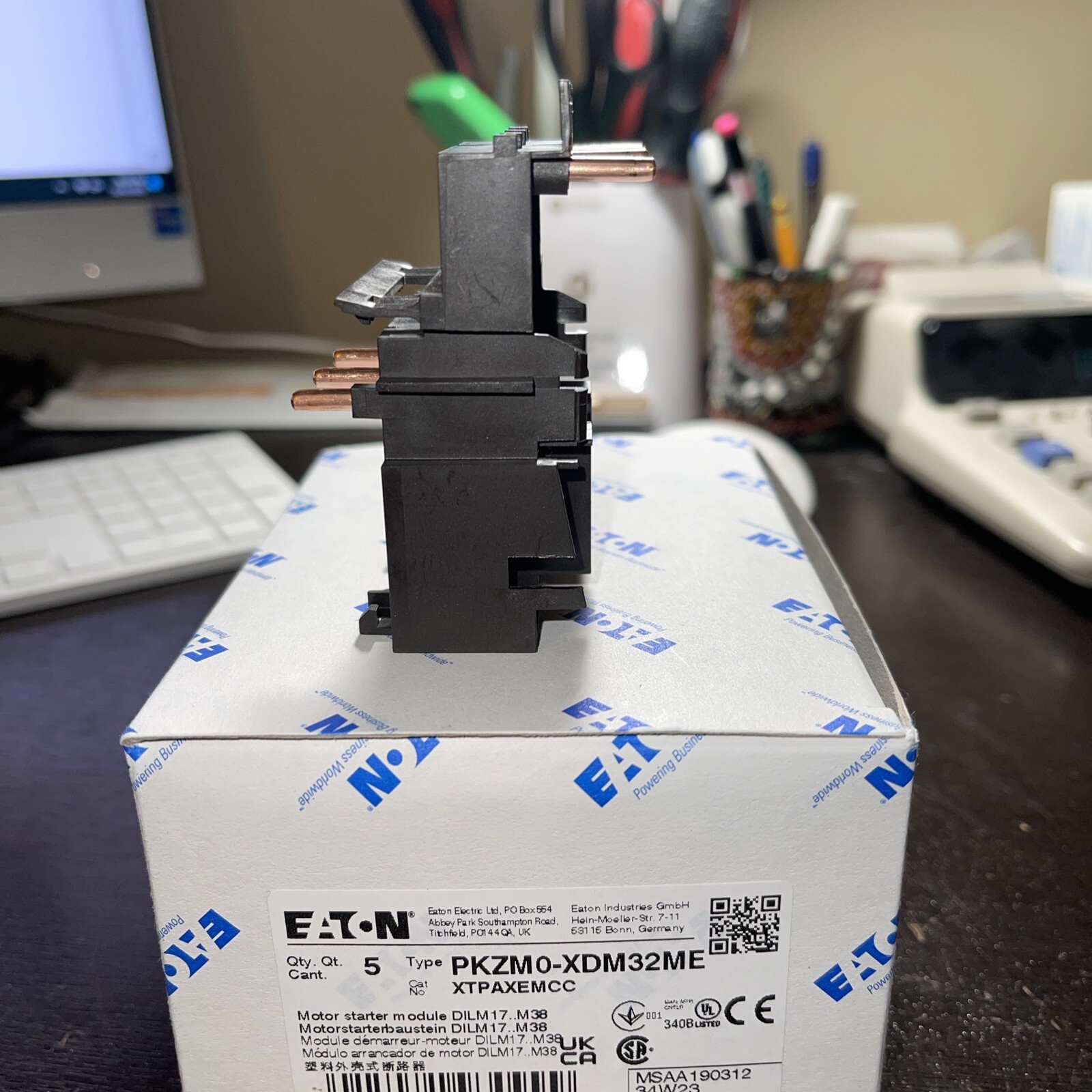PKZM-XDM32ME Module. For DIL17-Dilm38. WITH SCREW TERMINALS. 1 PC EACH PRICE