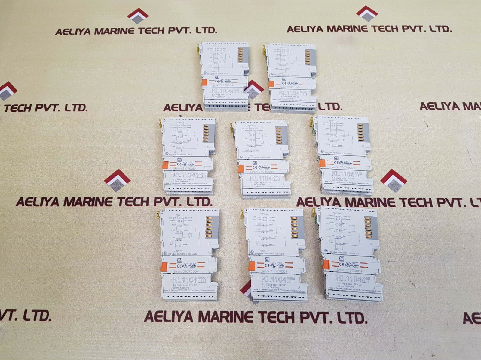 Lot of 10X Beckhoff kl1104 4x Digital Input Module 24V DC 55C