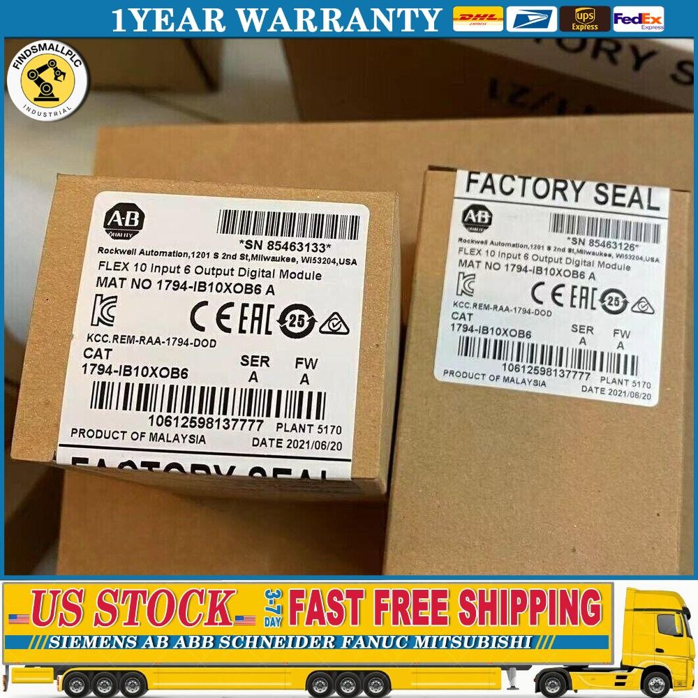 New Sealed AB 1794-IB10XOB6 Flex 10 Input 6 Output Digital Module US Free Tax