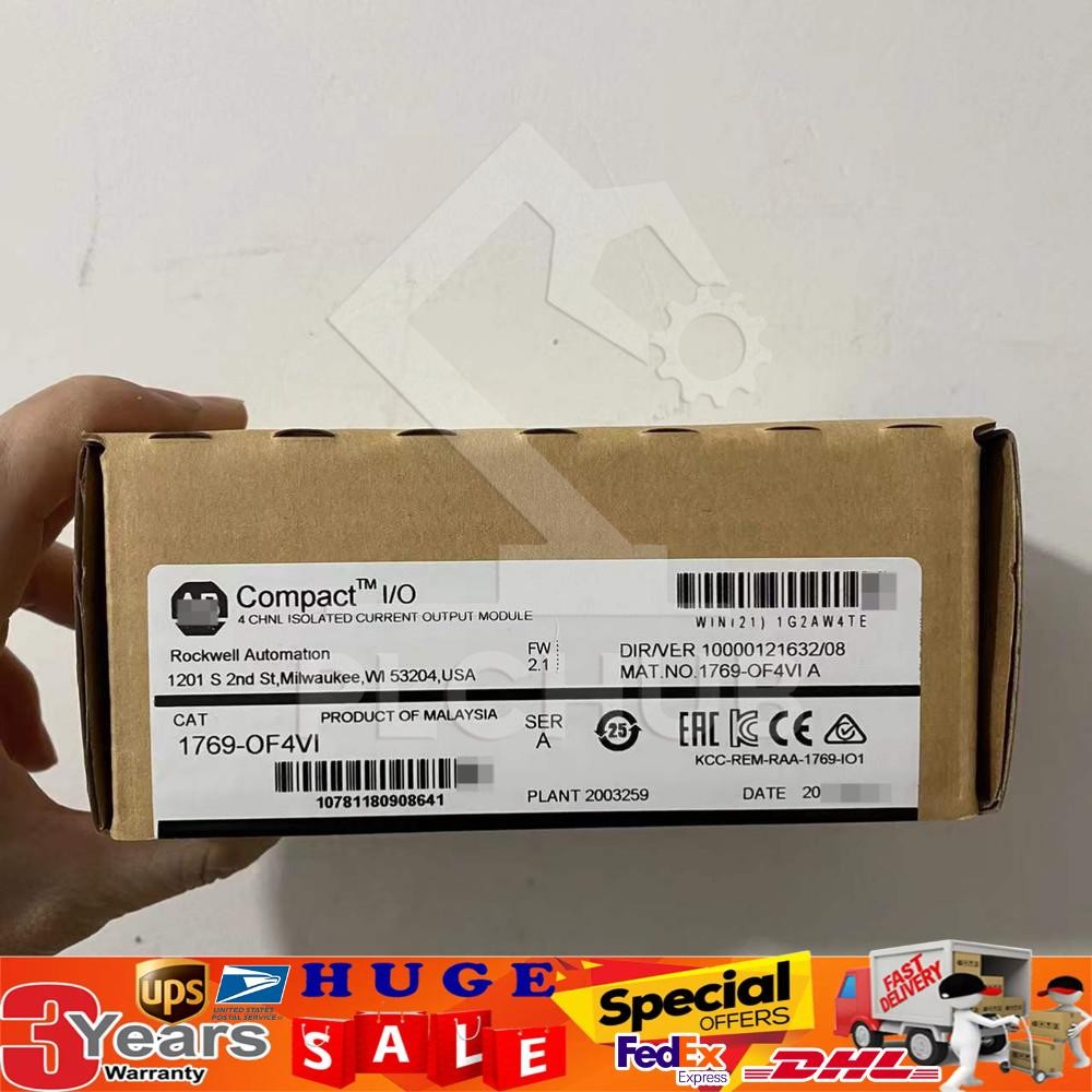 New Factory Sealed AB 1769-OF4VI CompactLogix4 Pt A/O Voltage Module US Free Tax