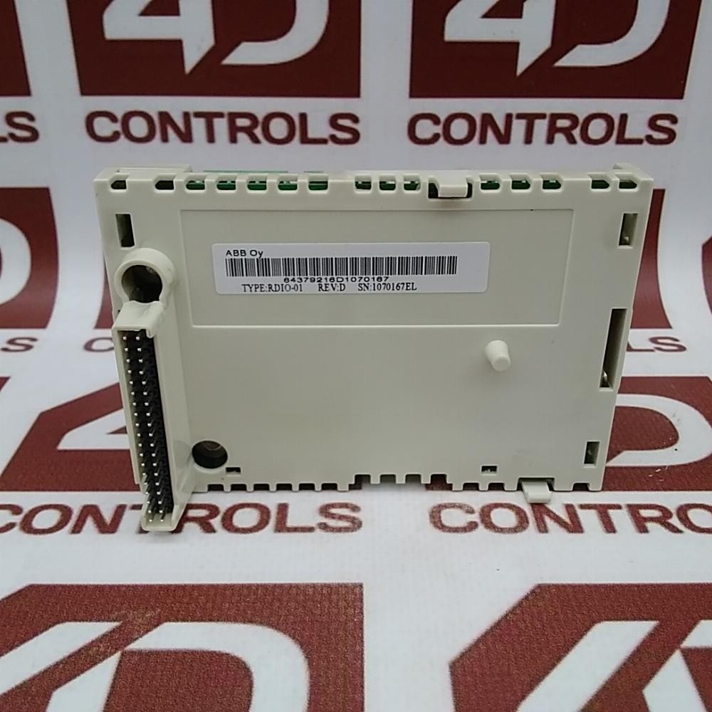 RDIO-01 | ABB | Digital I/O Module, 24-250VDC/110-230VAC, 2 Relay Outputs, Used