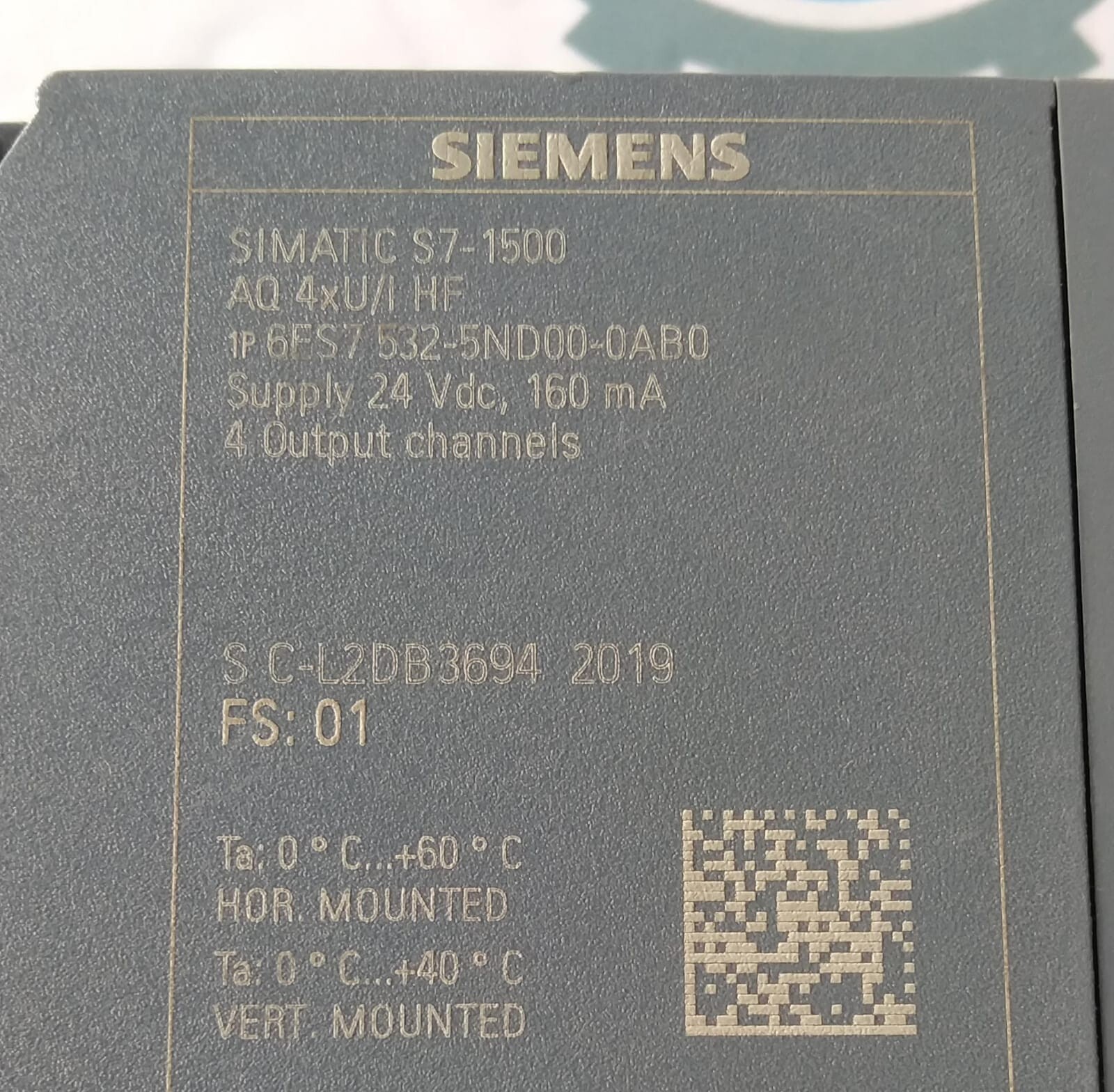 Siemens 6ES7 532-5ND00-0AB0 Analog Output Module 6ES7532-5ND00-0AB0 S7-1500