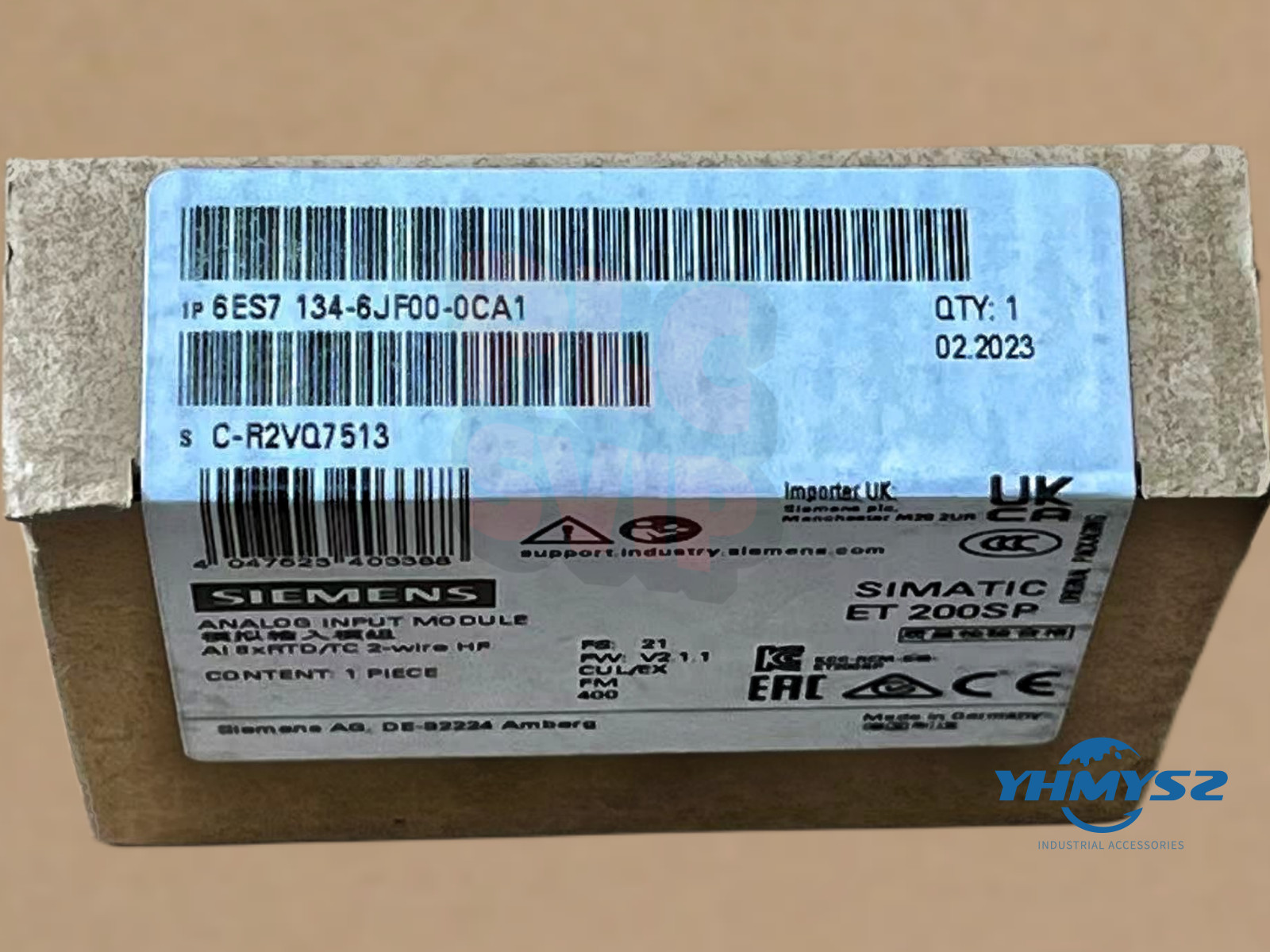 Siemens 6ES7134-6JF00-0CA1 ET 200SP Analog Input Module New 1PCS