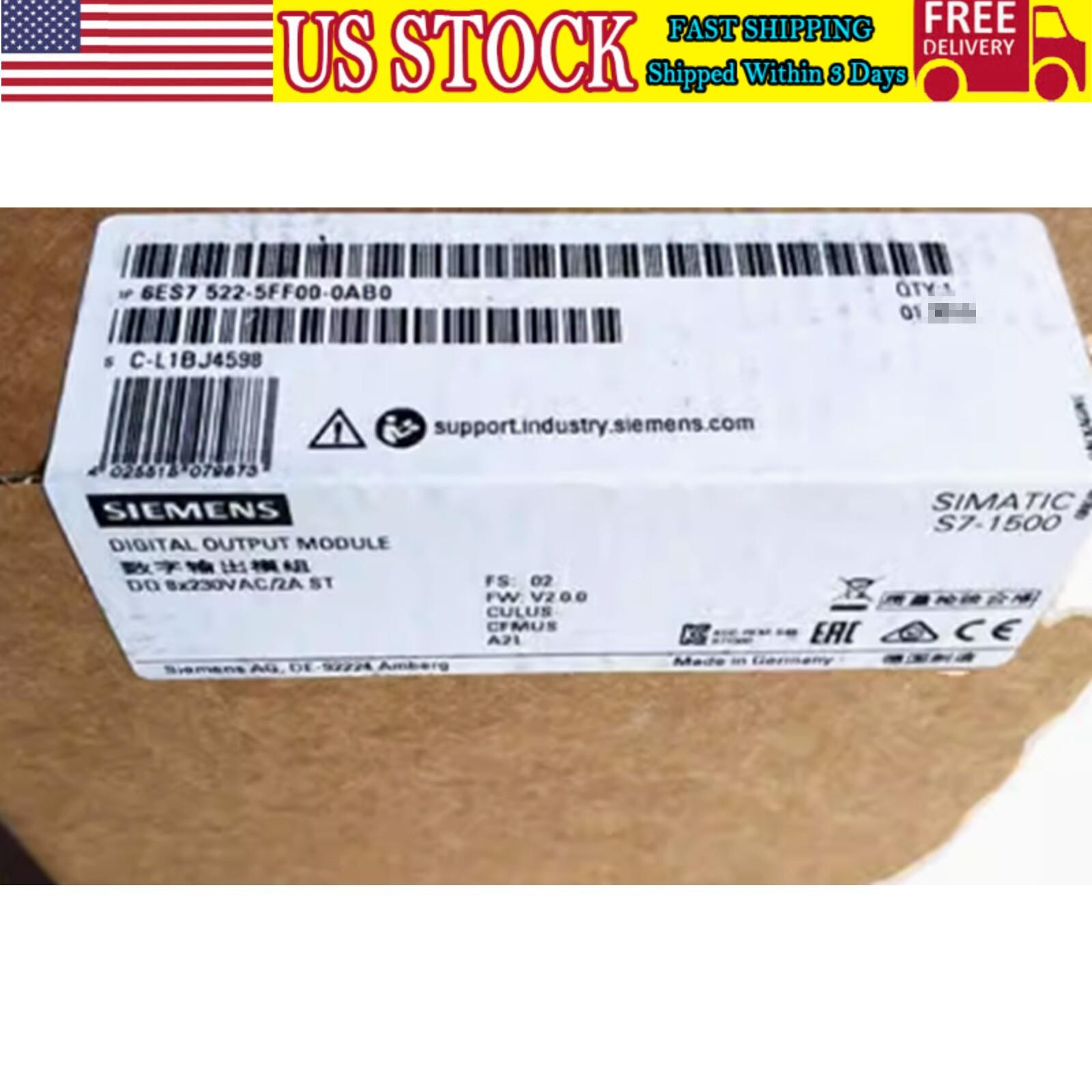 NEW Siemens 6ES7522-5FF00-0AB0 Simatic S7-1500 6ES7 522-5FF00-0AB0 PLC Module