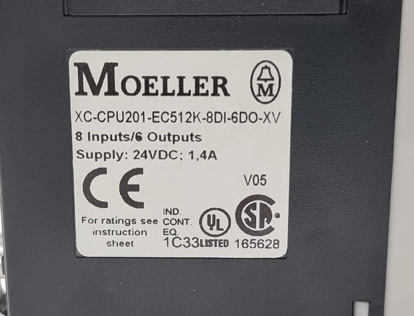 EATON MOELLER XC-CPU201-EC512K-8DI-6DO-XV CPU Module