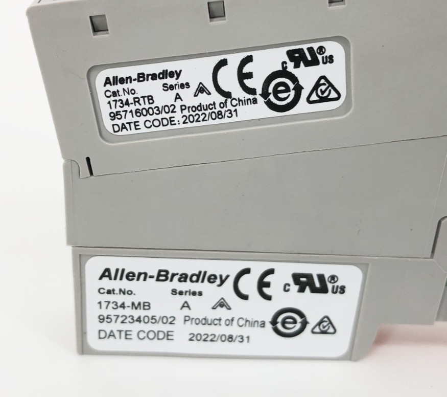 Lot of 5 New Allen Bradley 1734-TB Ser. A I/O Module Terminal Base