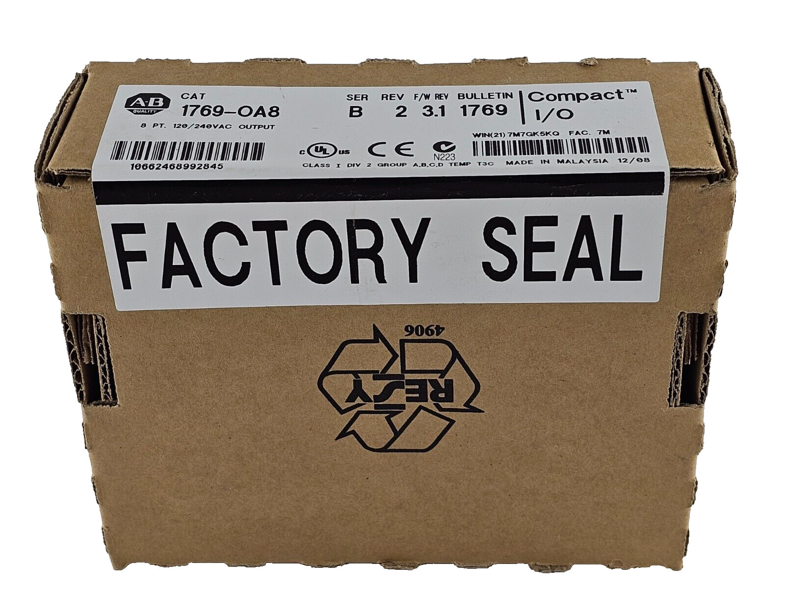 SEALED Allen Bradley 1769-OA8 /B CompactLogix 8-Point Output Module 1769OA8