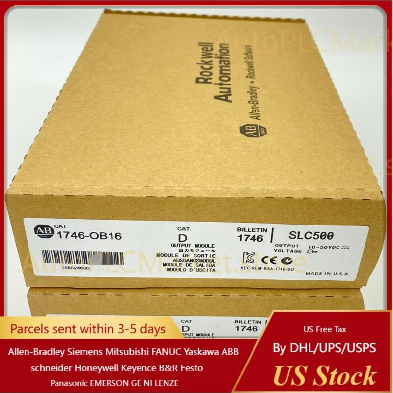 New Sealed AB 1746-OB16 CAT /D SLC 500 PLC Output Module 1746OB16 US Free Tax
