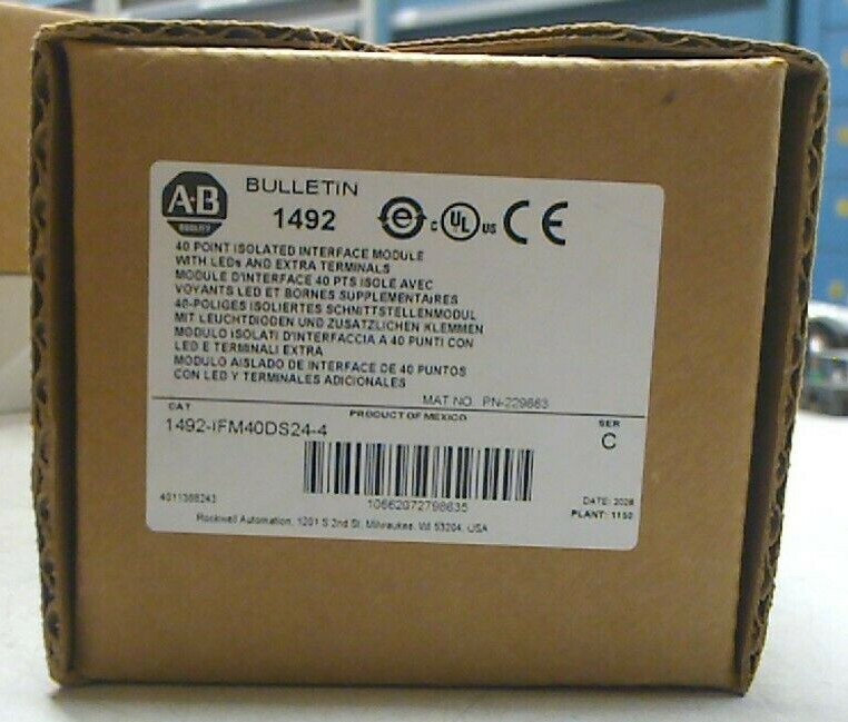 AB ROCKWELL 1492-IFM40DS24-4 WIRING SYSTEMS MODULES 40 PINS 24VAC/DC *FREESHIP*
