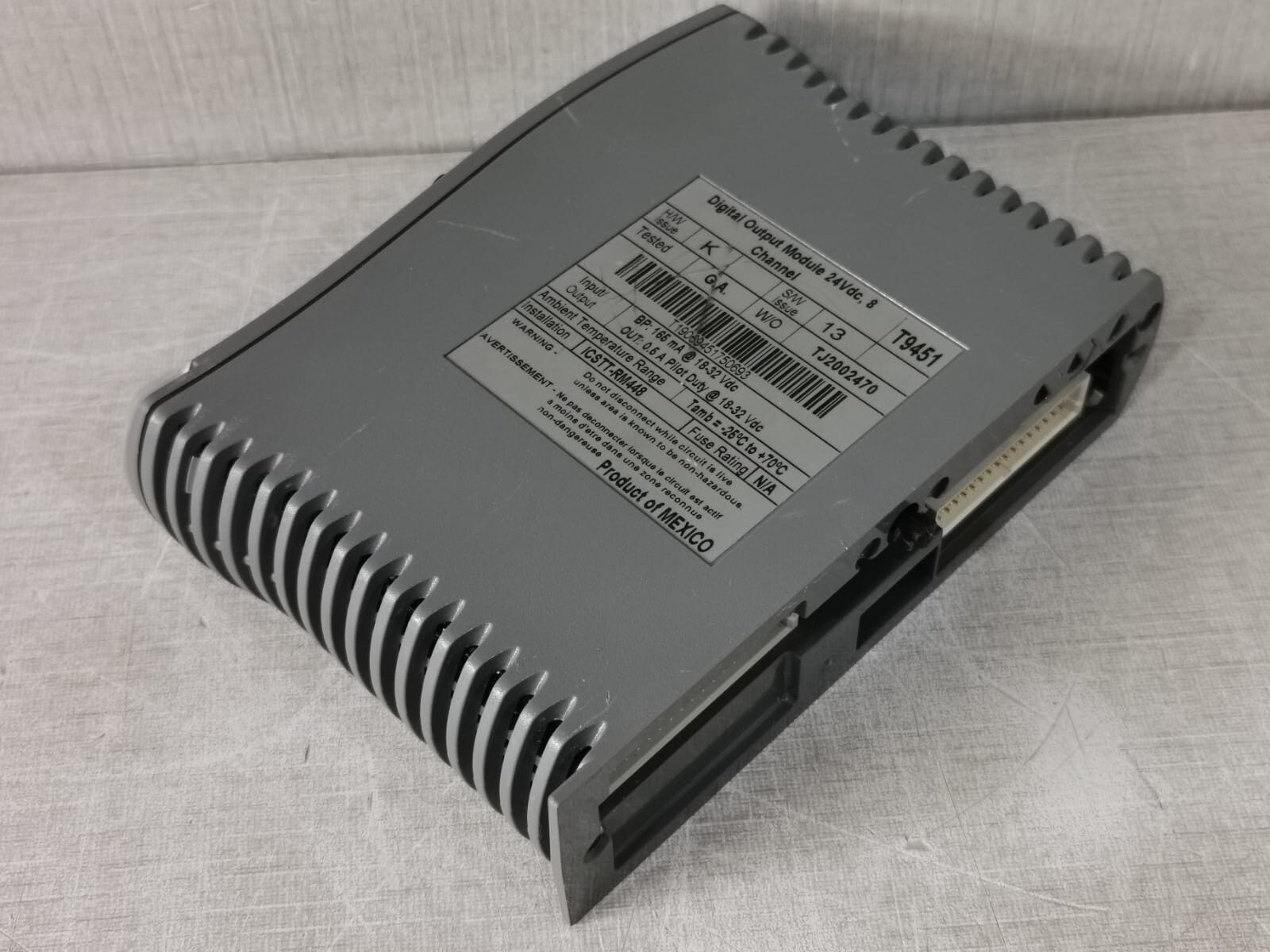 ROCKWELL AUTOMATION AADVANCE 9451 DO DIGITAL OUTPUT MODULE 24VDC,8 CHANNEL T9451