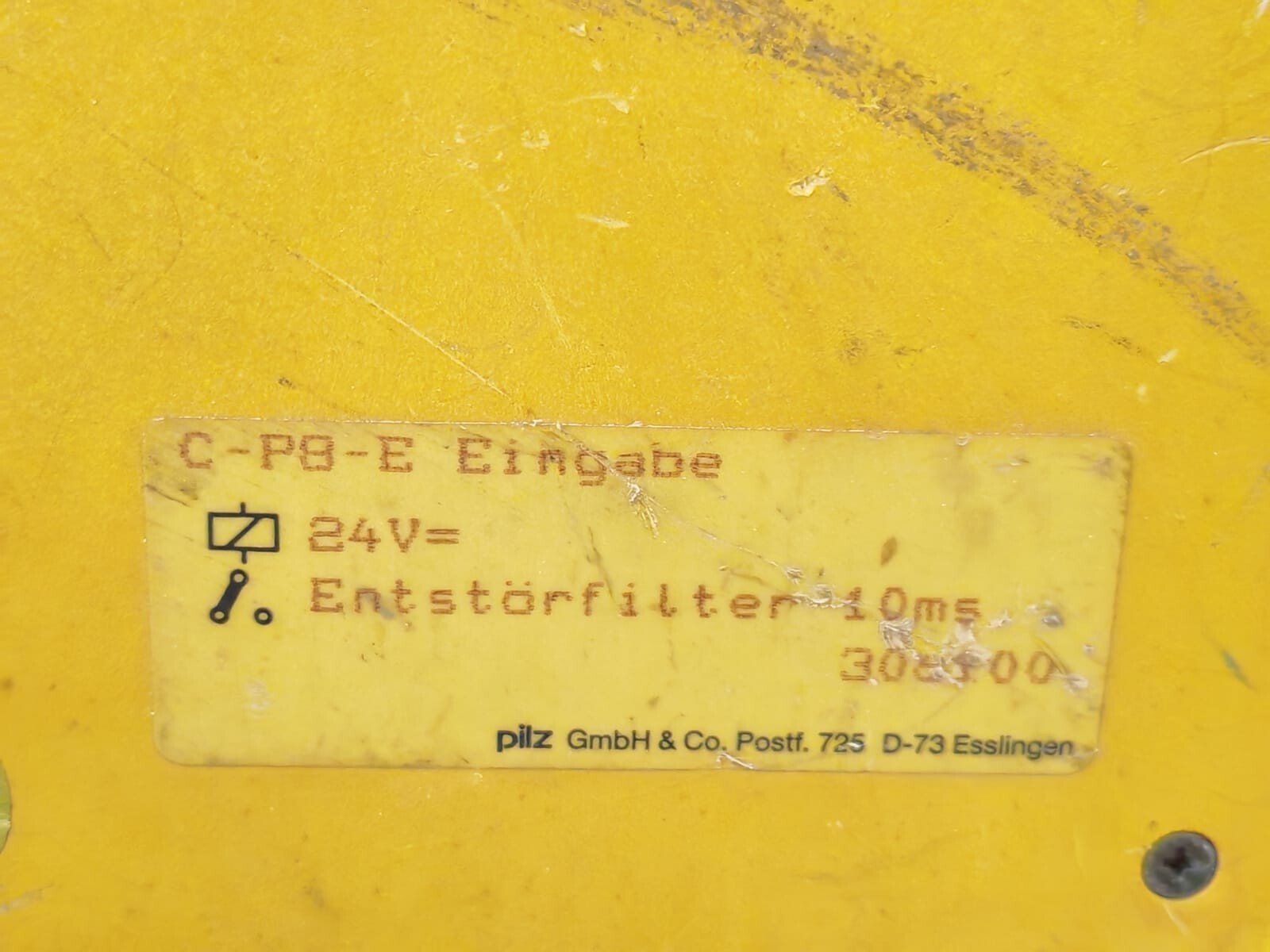 PILZ C-P8-E EINGABE 8 CHANNEL 24V 10MS W/O ANY ACCESSORIES