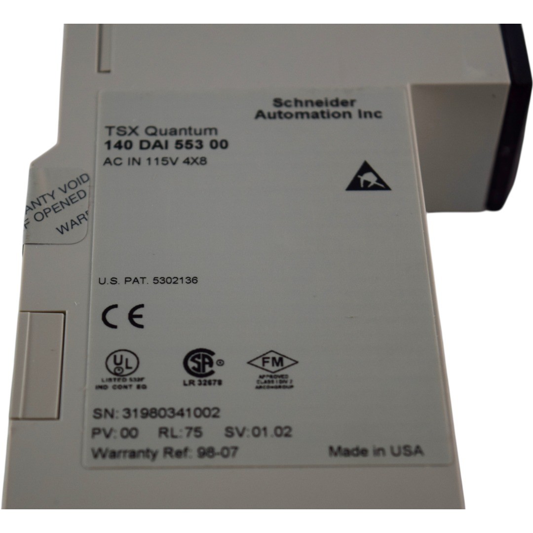 Schneider 140DAI55300 Modicon Quantum 32-Point 115V AC Input Module