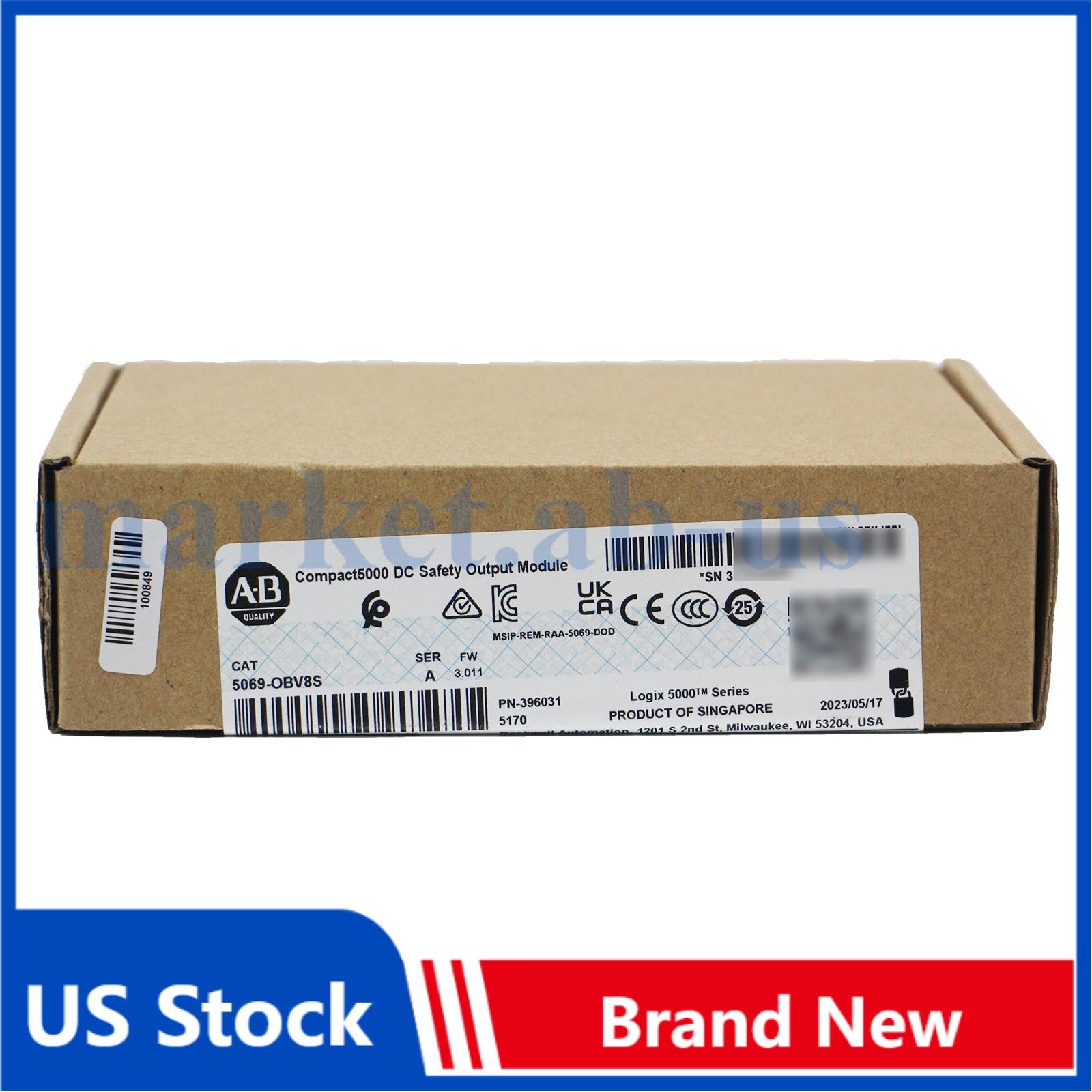New Factory Sealed AB 5069-OBV8S A Compact5000 DC Safety Output Module 5069OBV8S