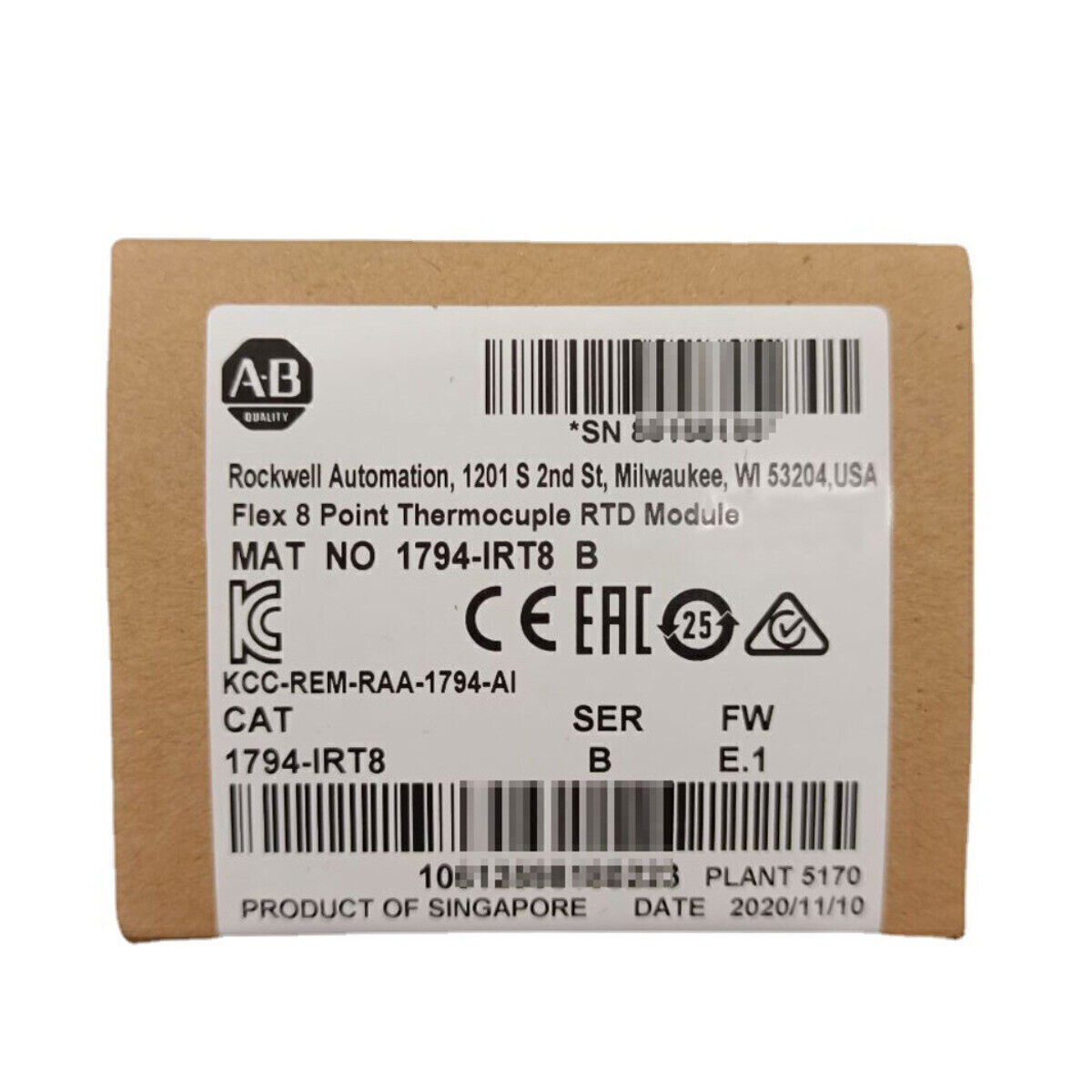 New AB 1794-IRT8 Flex 8 Point Thermocouple RTD Module 1794IRT8 PLC