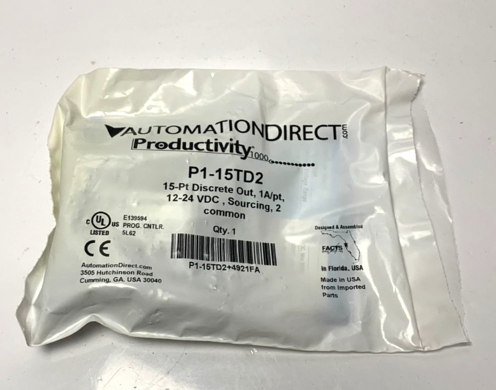 New AUTOMATION DIRECT P1-15TD2 Productivity1000 discrete output module, 15-point