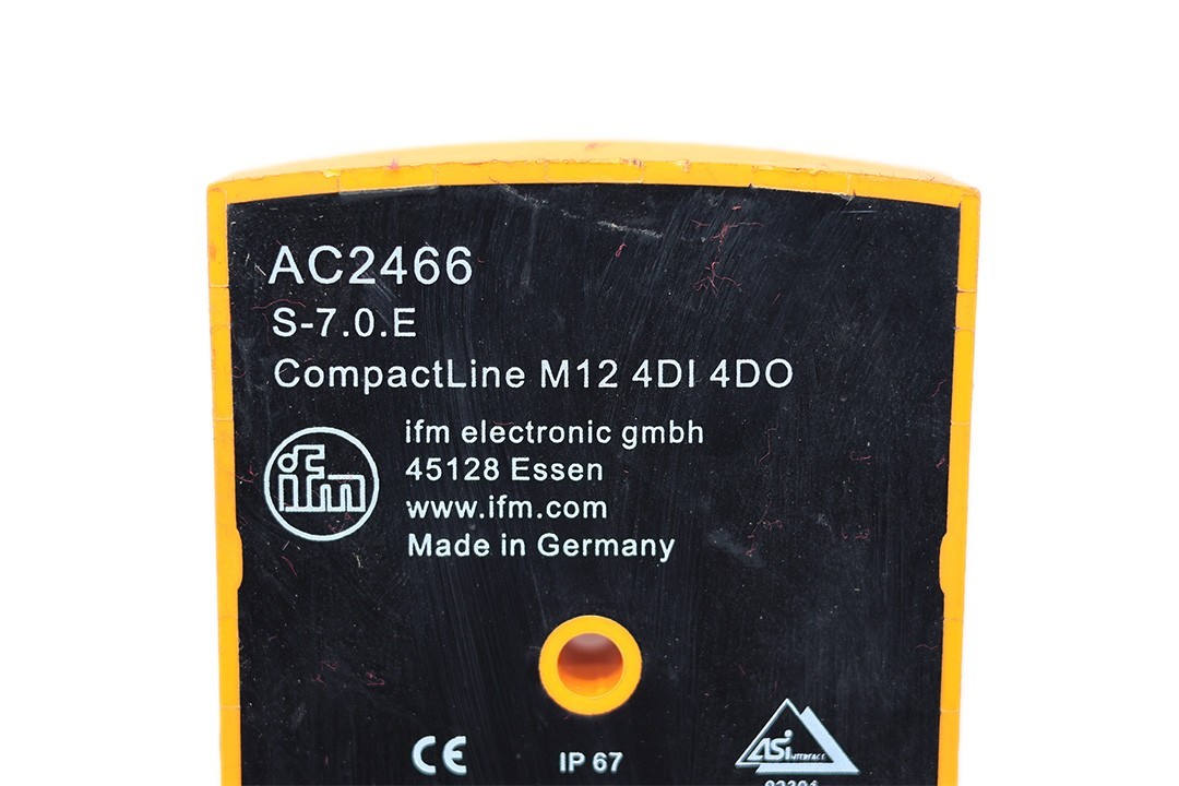 IFM AC2466 AS-Interface Compact Line module M12 4 DI 4 DO