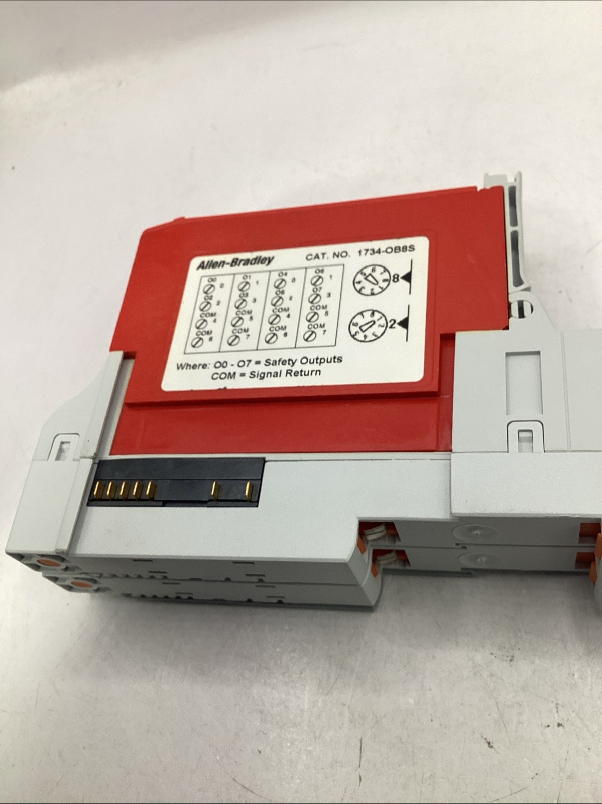 Allen Bradley Output Module with Base 1734-OB8S USED