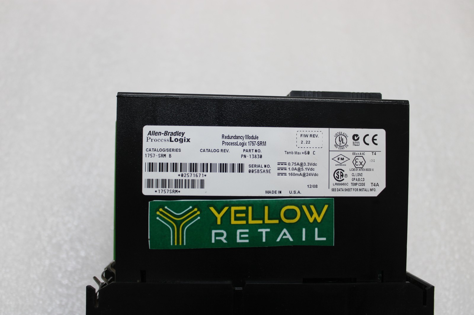 ALLEN-BRADLEY 1757-SRM B REDUNDANCY MODULE 13830