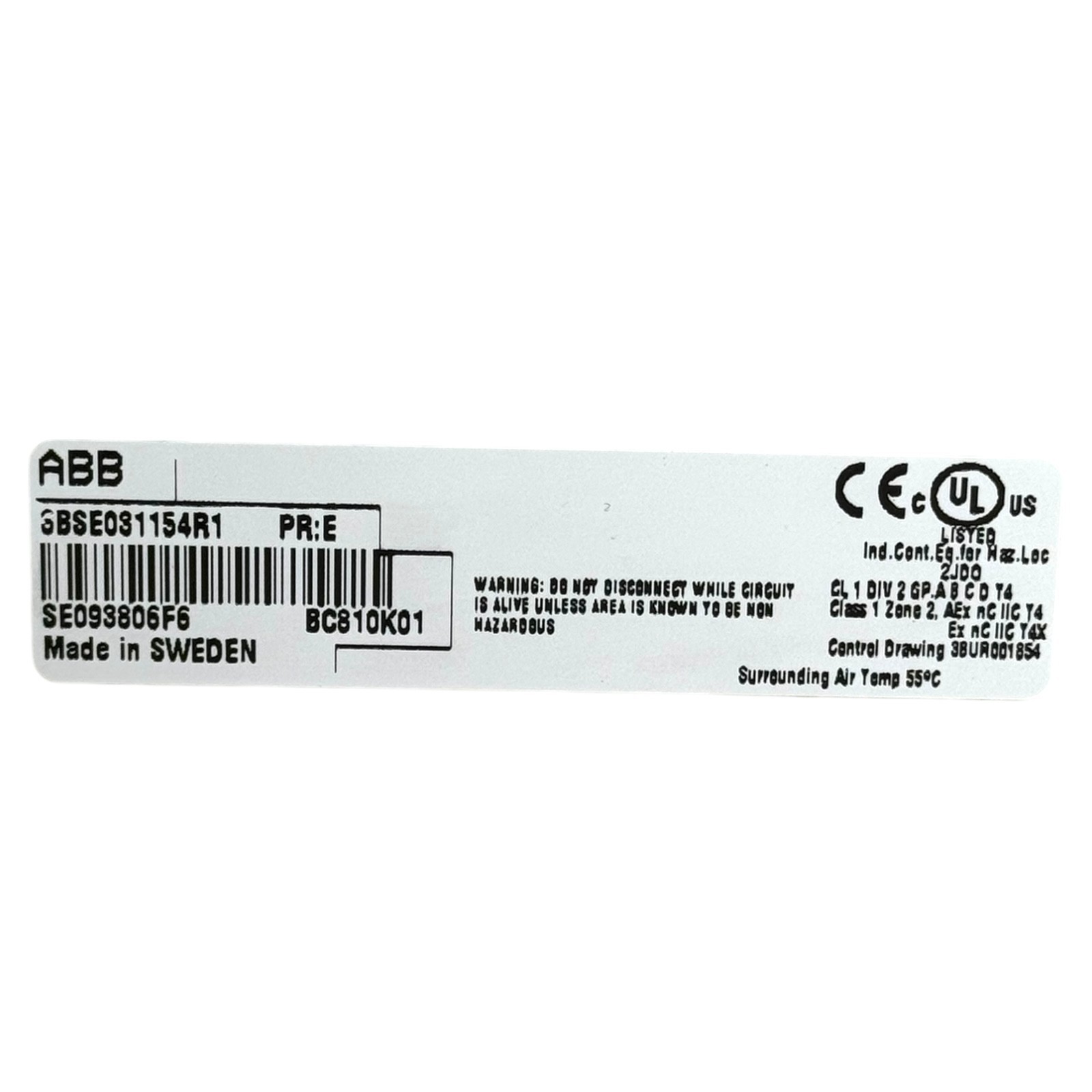ABB BC810K01 Communication Module SBSE031154R1 AC800M Bus Module Controller