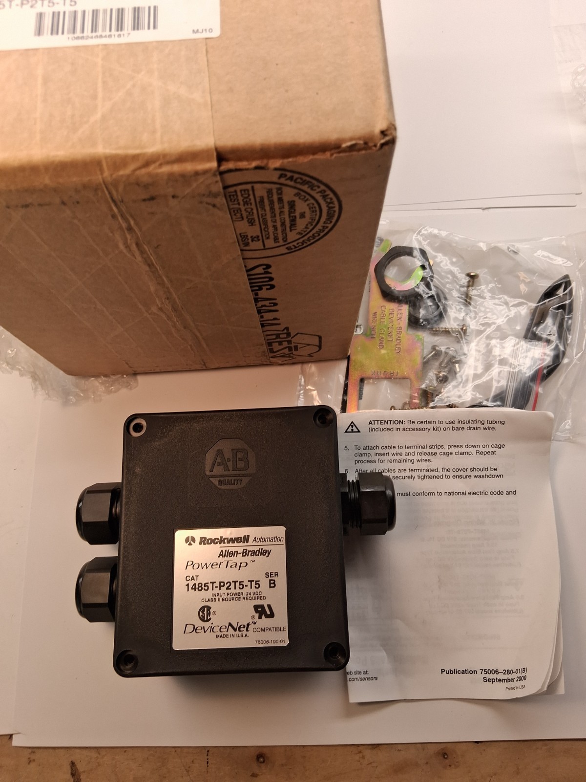 Allen Bradley 1485T-P2T5-T5 Powertap PLC Module Rockwell Automation