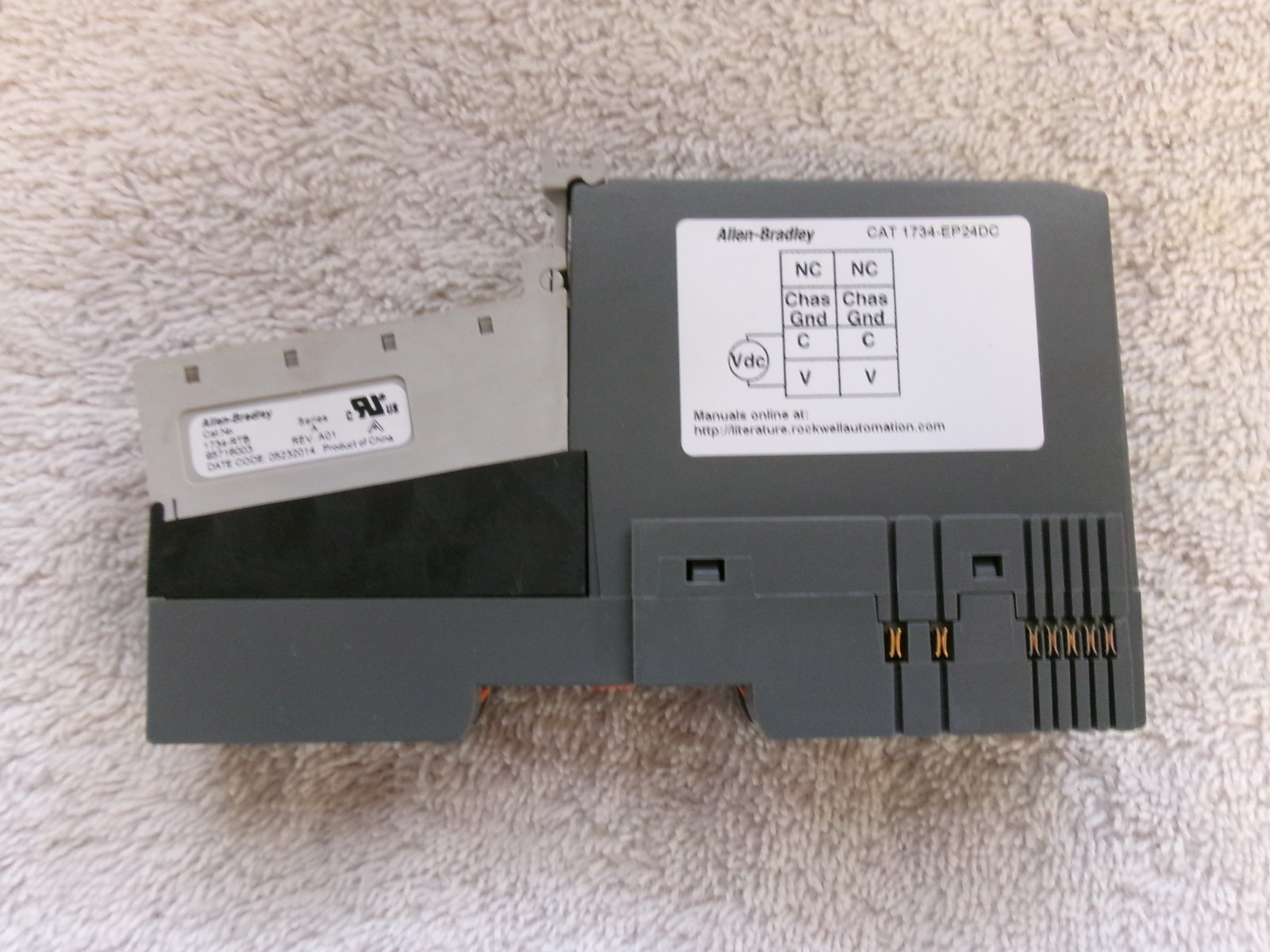 Allen Bradley Expansion Power Module 1734-EP24DC Ser B w/1734-RTB