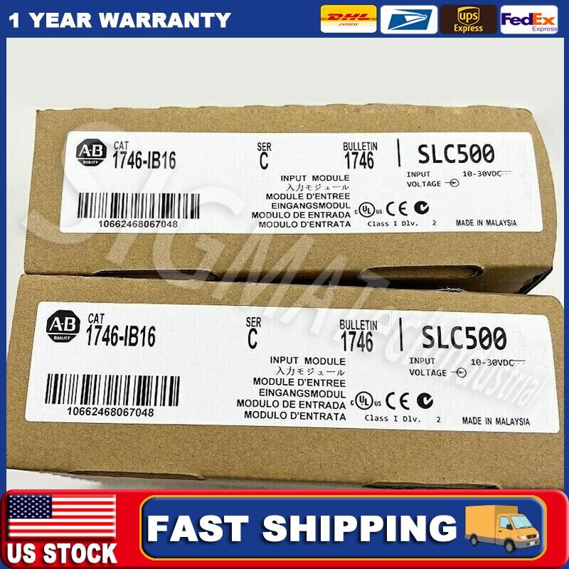 New Sealed AB 1746-IB16 SLC 500 PLC Digital Input Module 1746IB16 US Free Tax