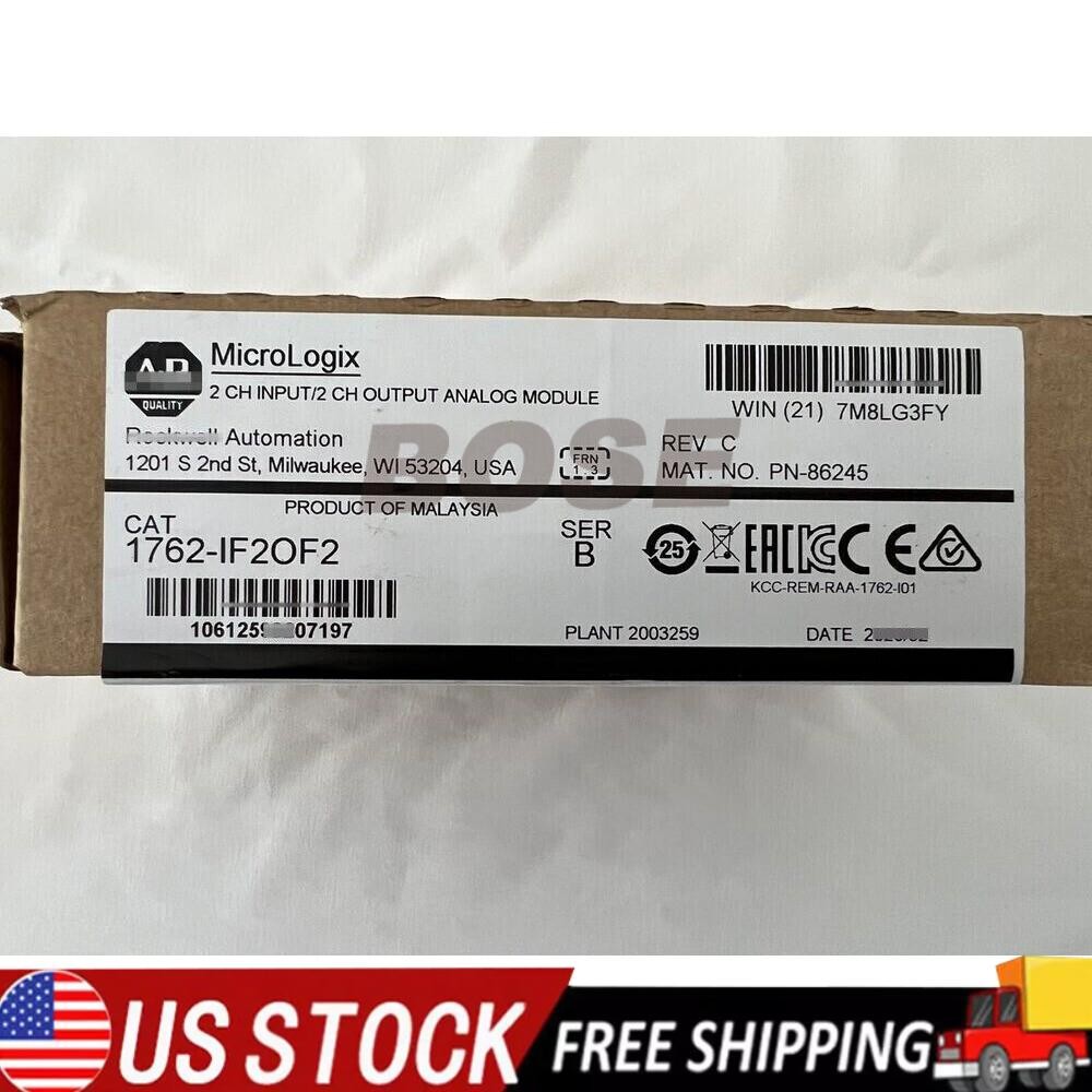 New AB 1762-IF20F2 Sealed Allen Bradley 1200 I/O Module 1762-IF2OF2 US Free Tax
