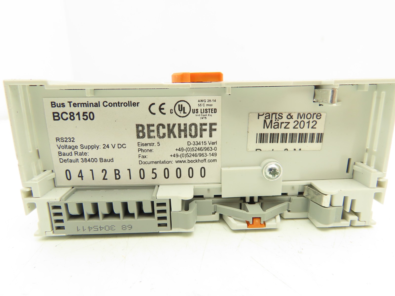 Beckhoff BC8150 Bus Terminal Controller 24VDC