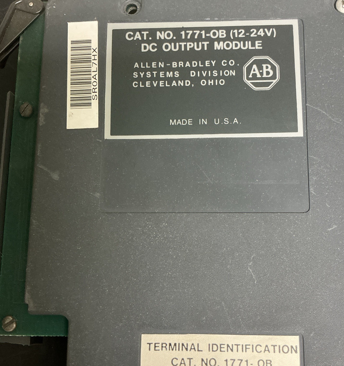 Lot of 2 Allen Bradley Output Modules | 1771-OB and 1771-OBD/B