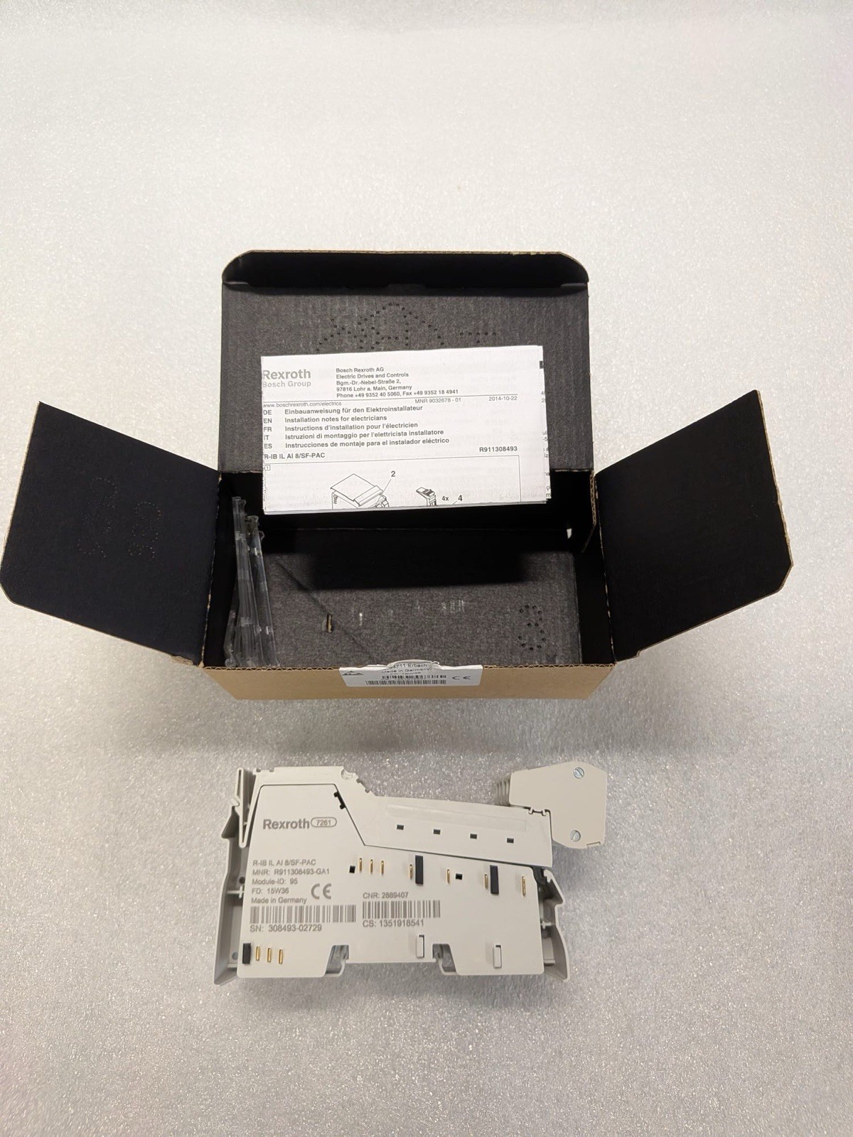 REXROTH R-IB IL AI 8/SF-PAC MNR: R911308493-GA1