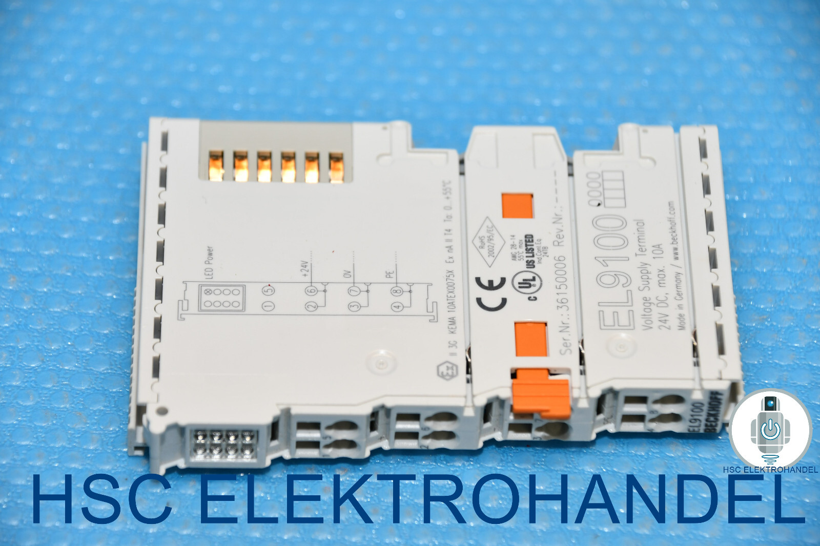 Beckhoff EL9100 Voltage Supply Terminal 24VDC Max.10A