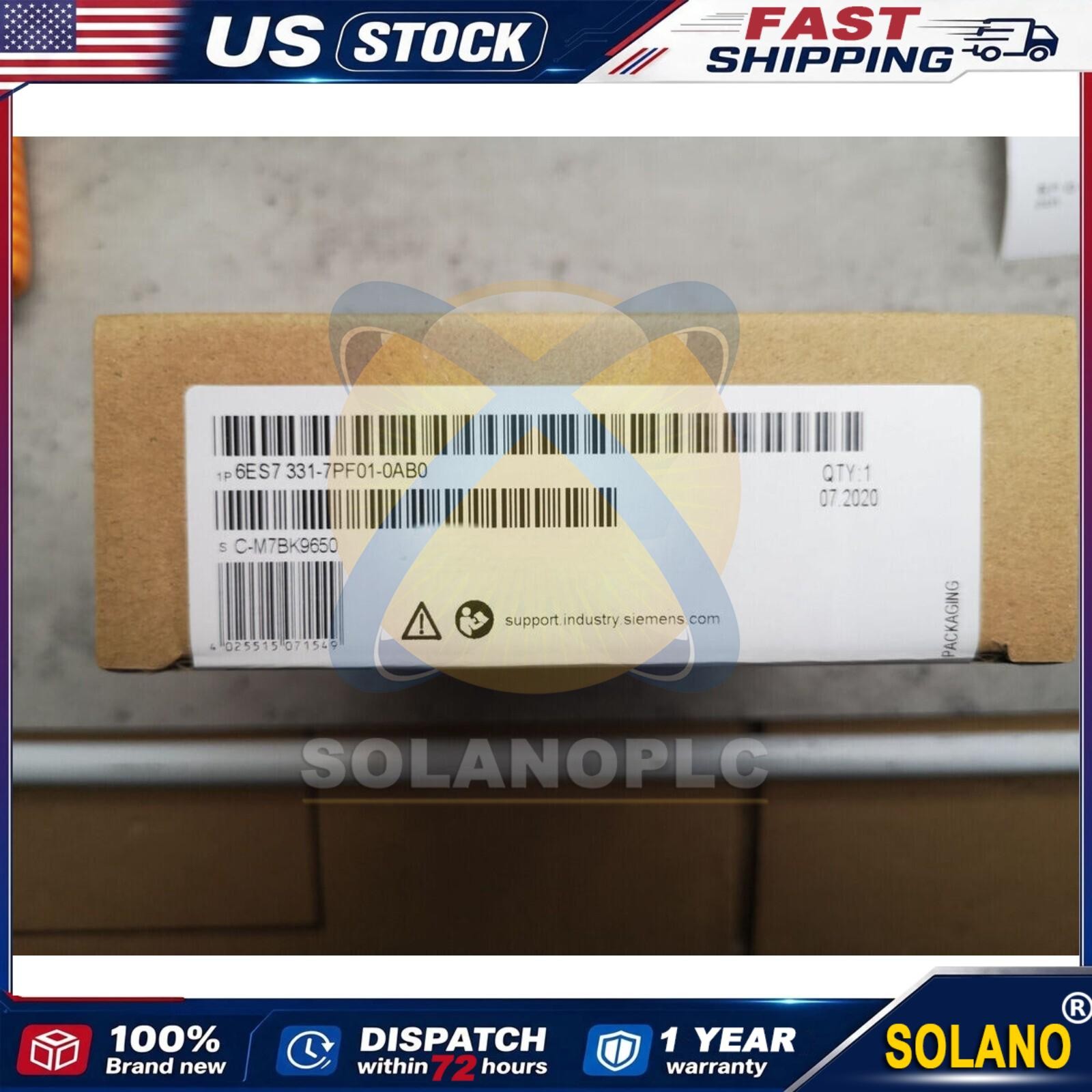 Siemens PLC 6ES7331-7PF01-0AB0 6ES7 331-7PF01-0AB0 New US FREE TAX