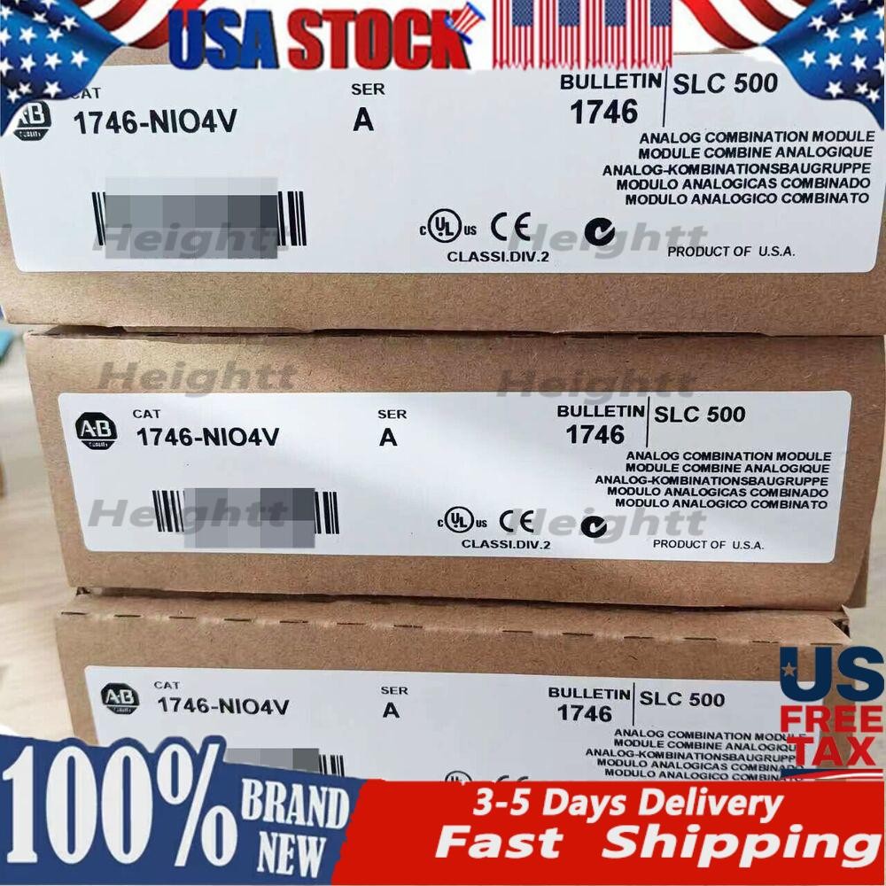 New Factory Sealed AB 1746-NIO4V /A Analog Combination I/O Module PLC 1746NIO4V