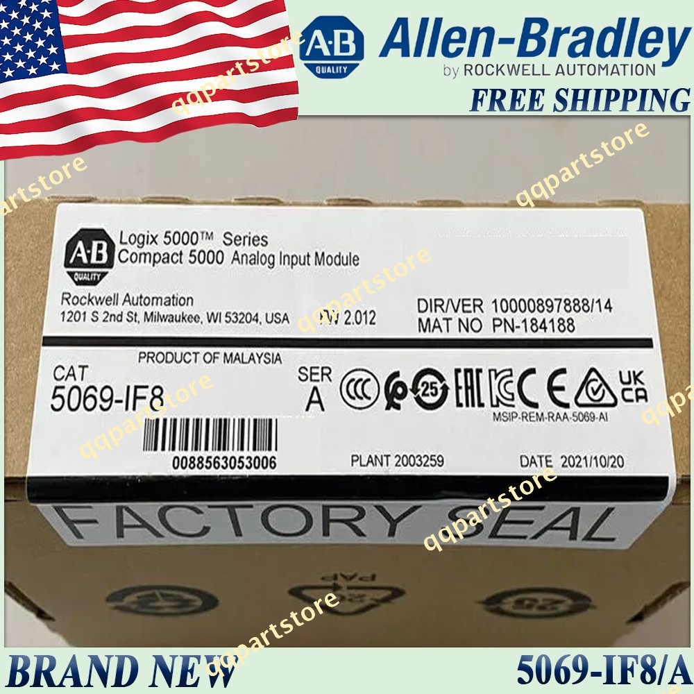 Brand New AB 5069-IF8/A Compact 5000 Analog Input Modul Free Ship 5069IF8 serA