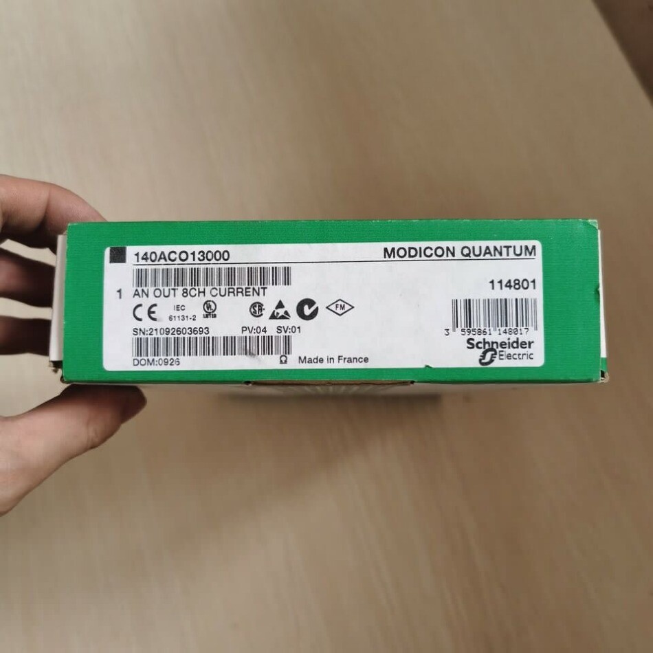 140ACO13000 Brand New Box Original Schneider 140ACO13000 Analog Output Module
